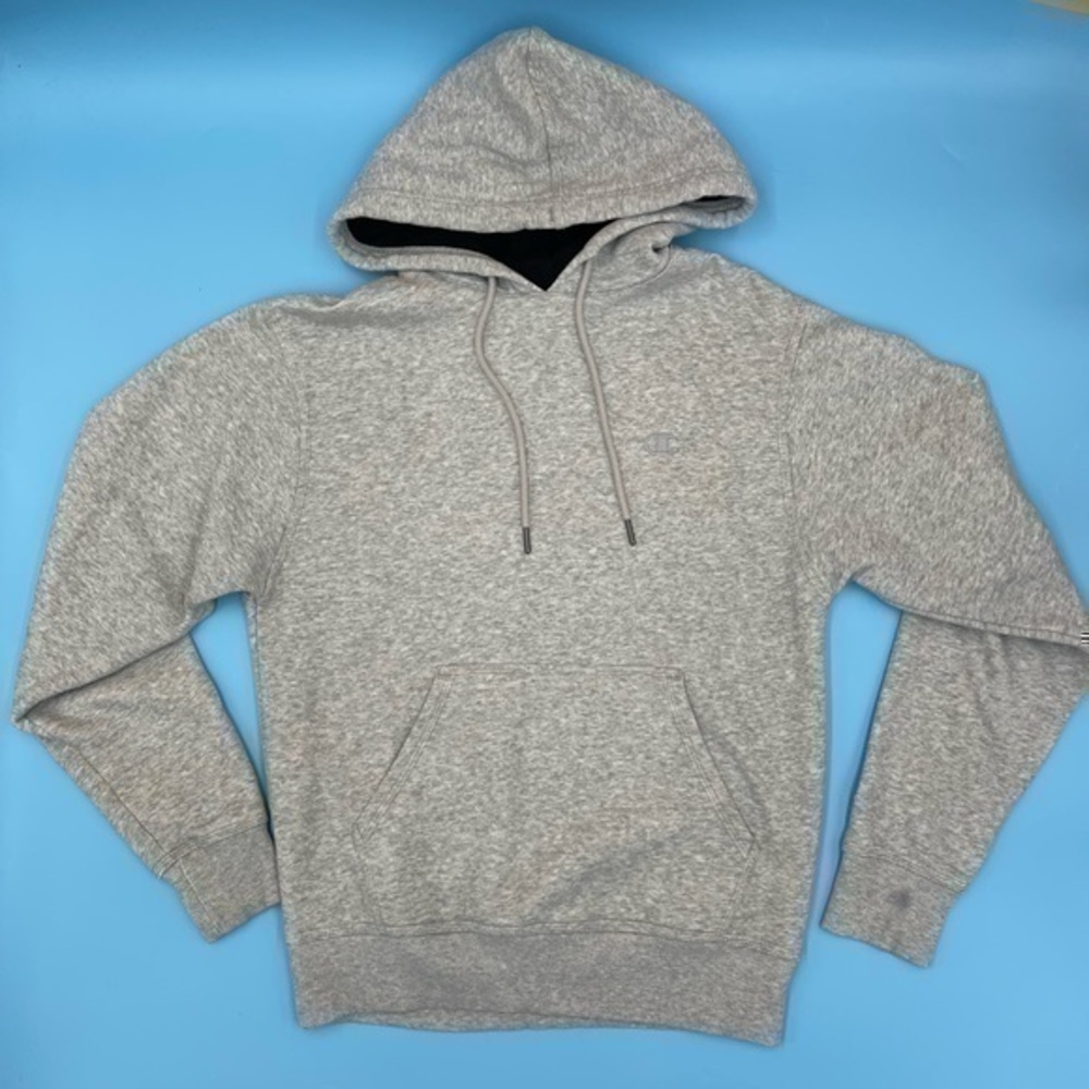 CHAMPION Embroidered Gray Hoodie
